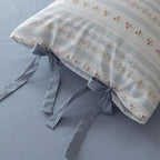 Soft Cottage Blue Ribbon Bedding Set / Blue Ever Lasting