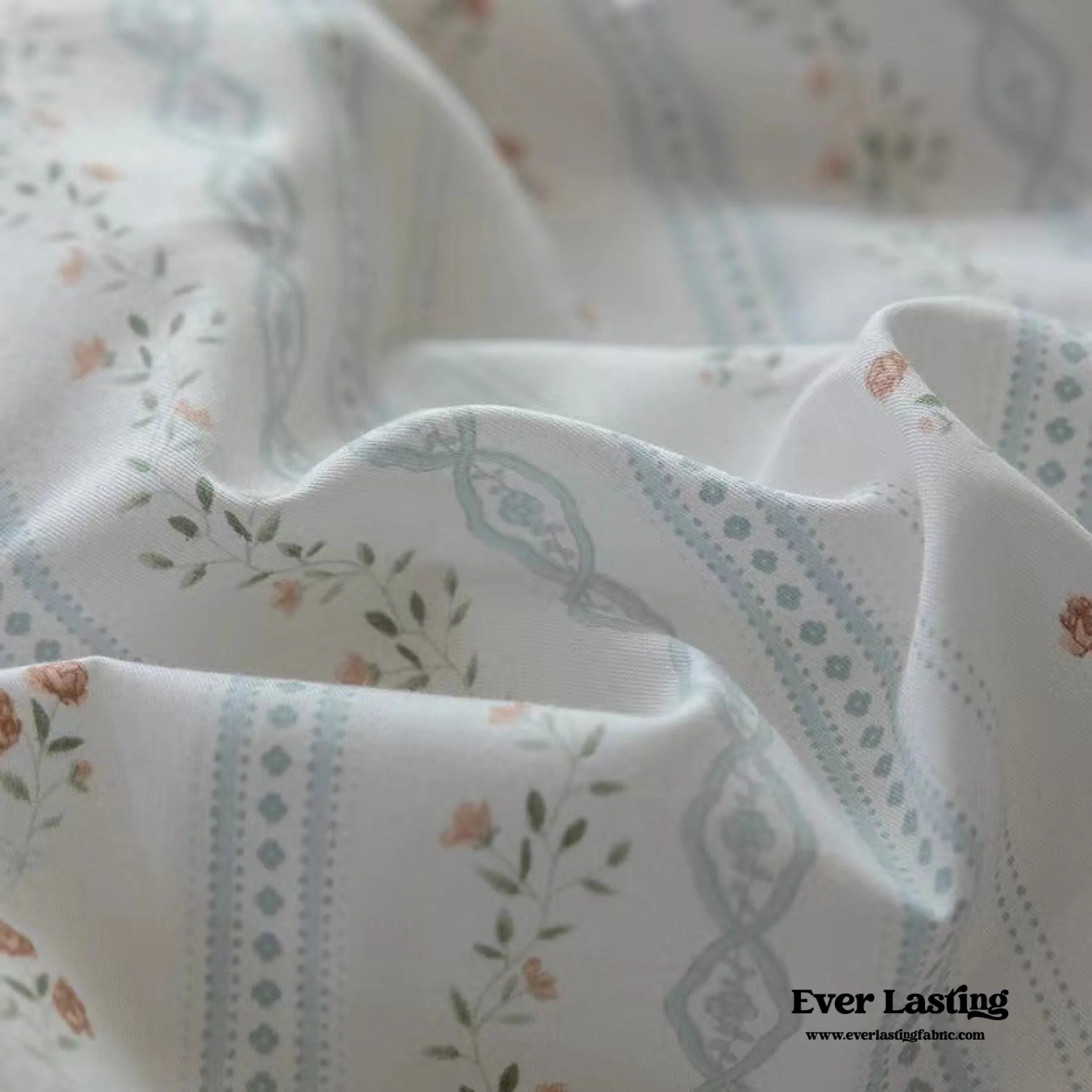 Soft Cottage Ribbon Bedding Set / Purple Ever Lasting