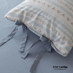 Soft Cottage Ribbon Bedding Set / Purple Ever Lasting