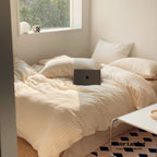 Soft Jacquard Bedding Set / Yellow Ever Lasting