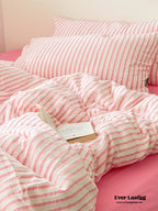 Soft Jacquard Bedding Set / Yellow Ever Lasting