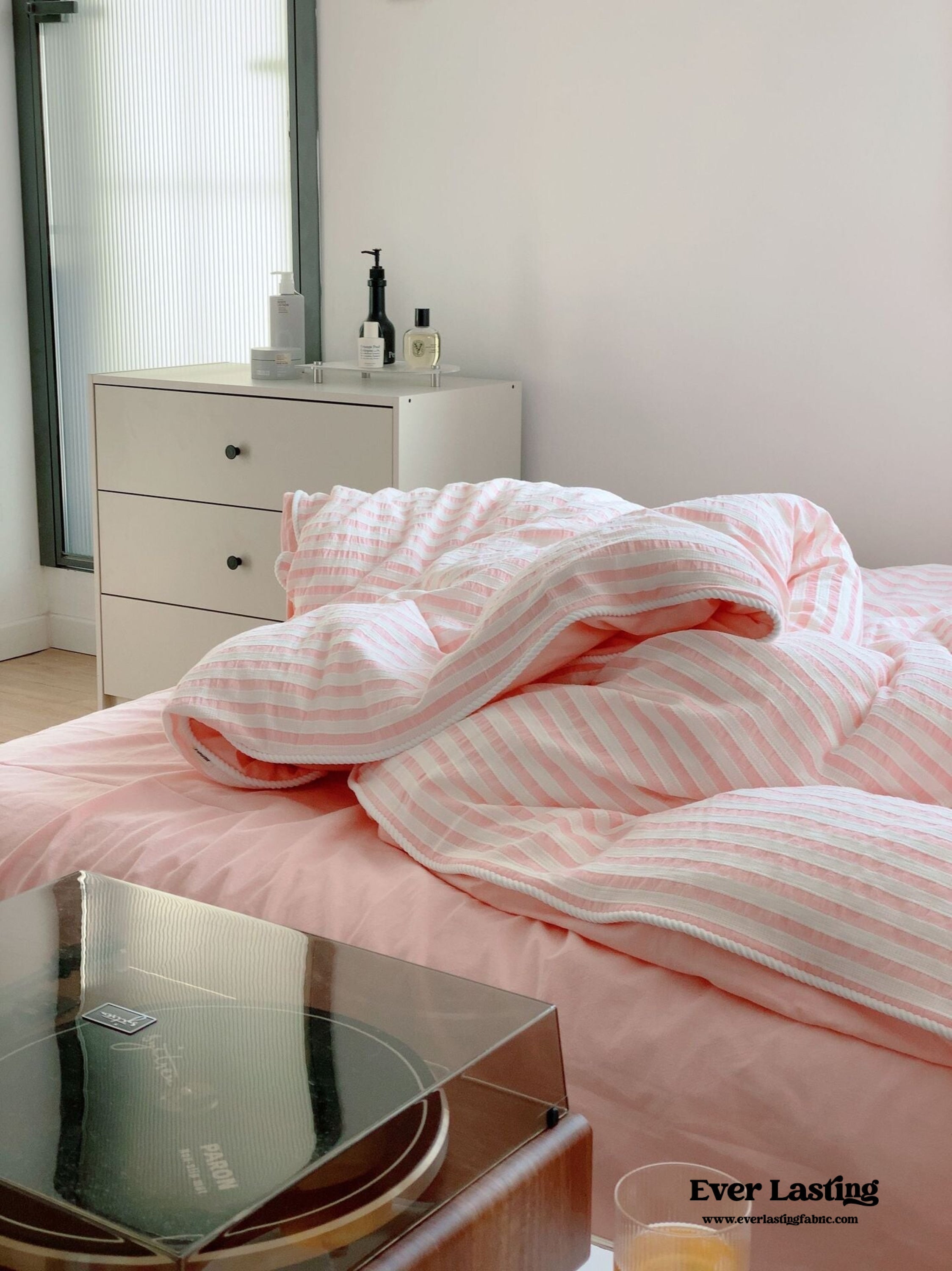 Soft Jacquard Bedding Set / Yellow Ever Lasting