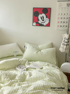 Soft Jacquard Bedding Set / Yellow Ever Lasting
