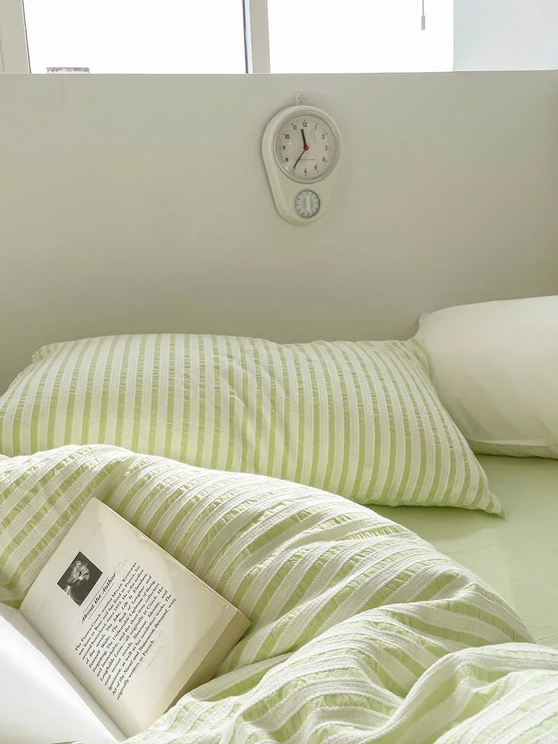 Soft Jacquard Bedding Set / Yellow Ever Lasting