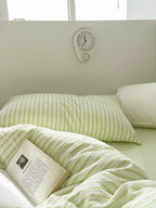 Soft Jacquard Bedding Set / Yellow Ever Lasting