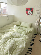 Soft Jacquard Bedding Set / Yellow Ever Lasting