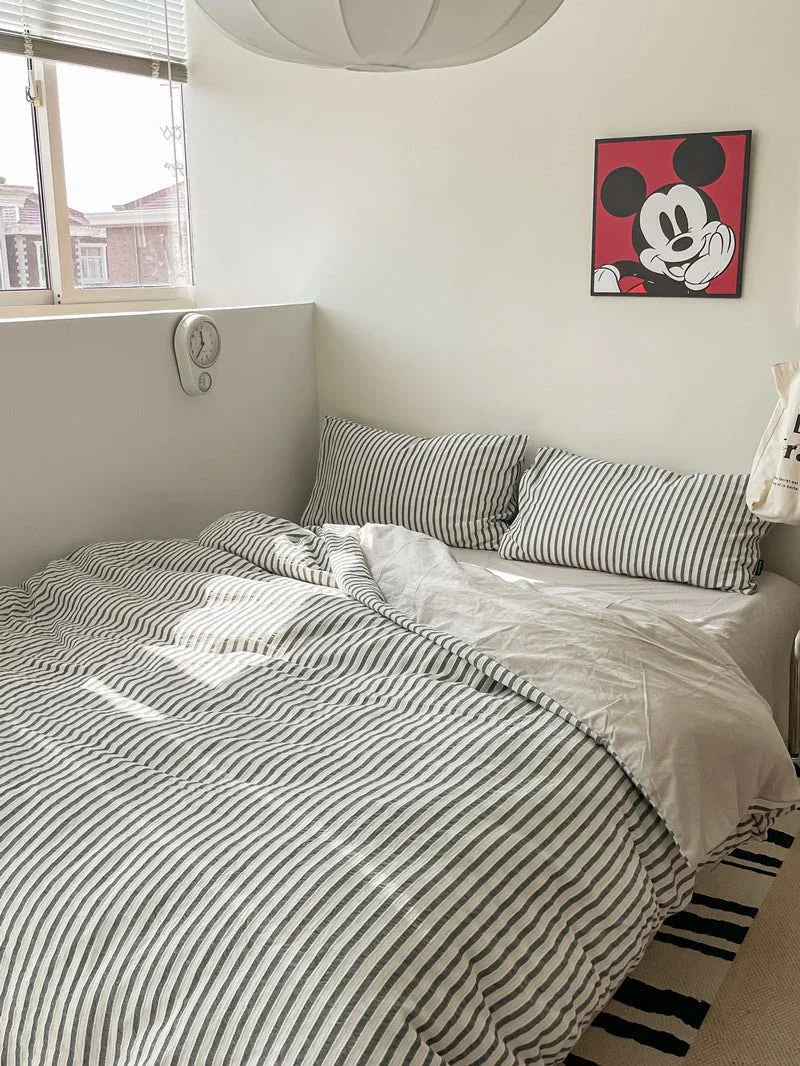 Soft Jacquard Bedding Set / Yellow Ever Lasting