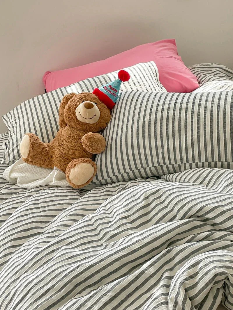 Soft Jacquard Bedding Set / Yellow Ever Lasting