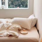 Soft Jacquard Bedding Set / Yellow Ever Lasting