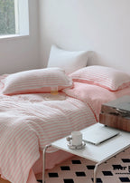 Soft Jacquard Bedding Set / Yellow Ever Lasting