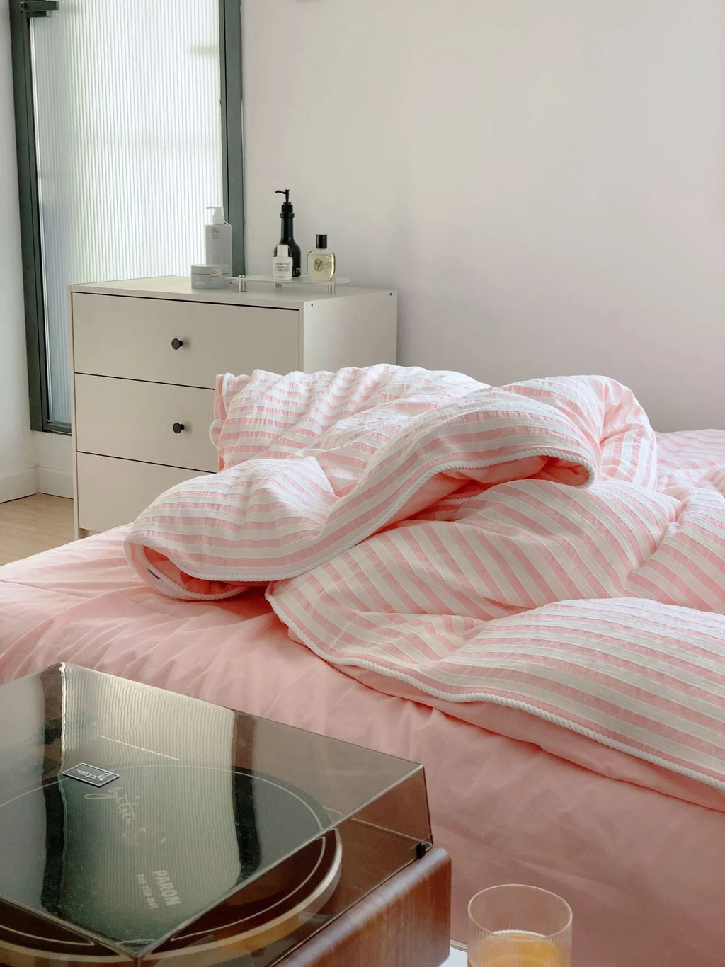 Soft Jacquard Bedding Set / Yellow Ever Lasting