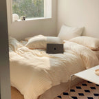 Soft Jacquard Bedding Set / Yellow Ever Lasting