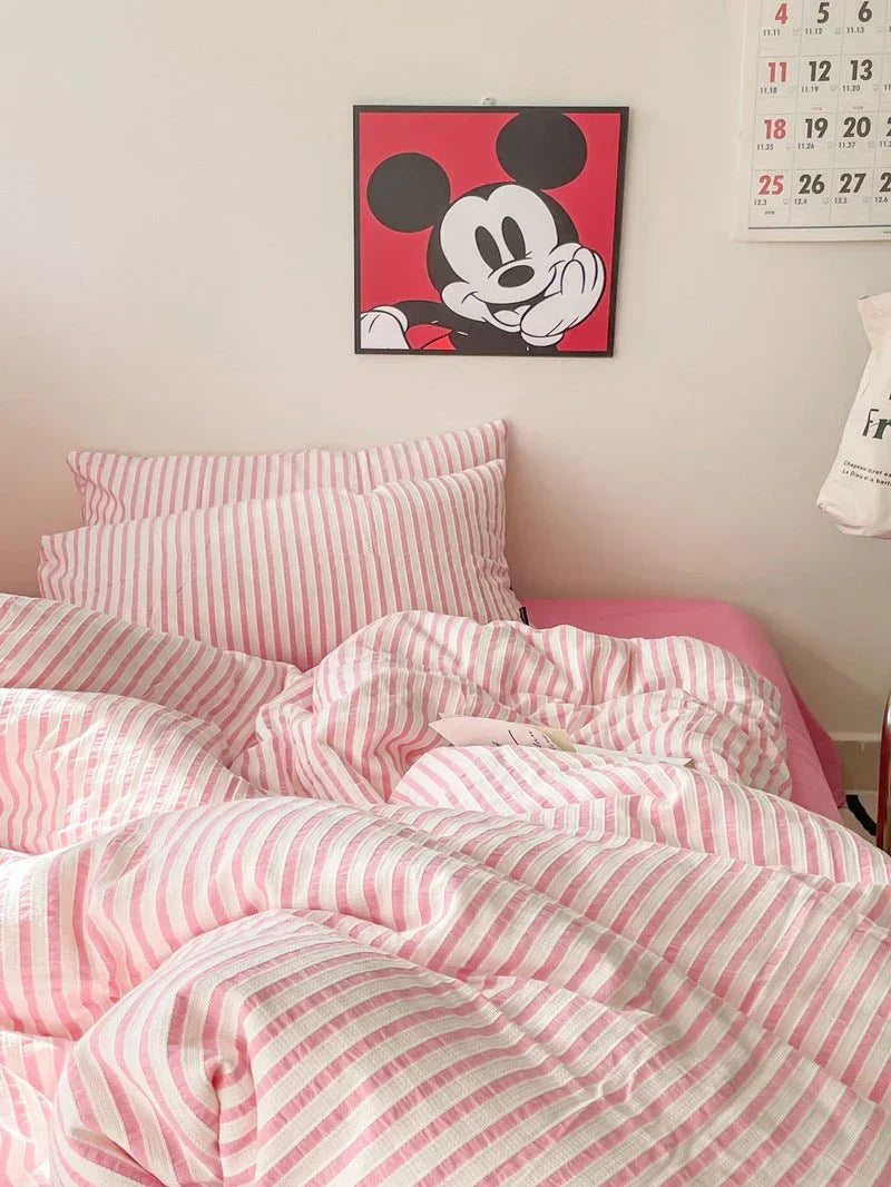Soft Jacquard Bedding Set / Yellow Ever Lasting