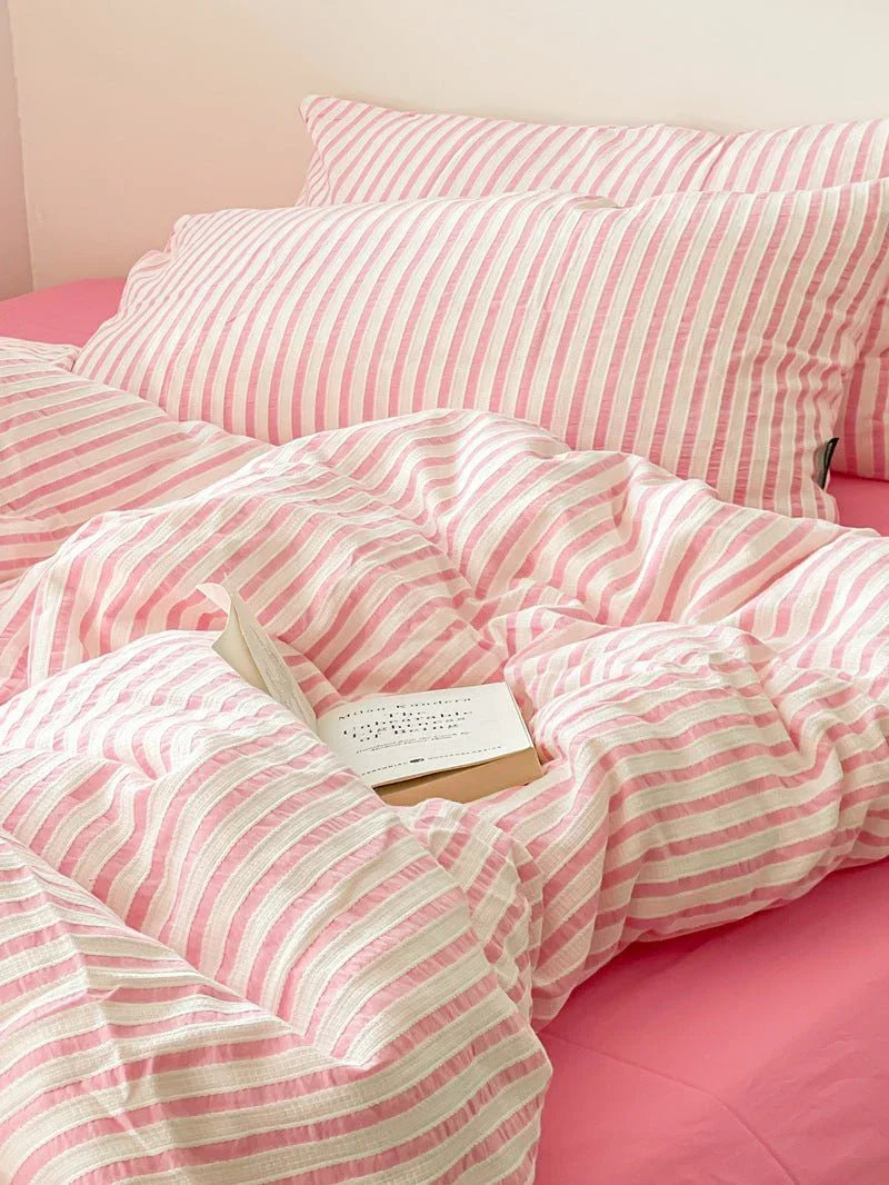 Soft Jacquard Bedding Set / Yellow Ever Lasting