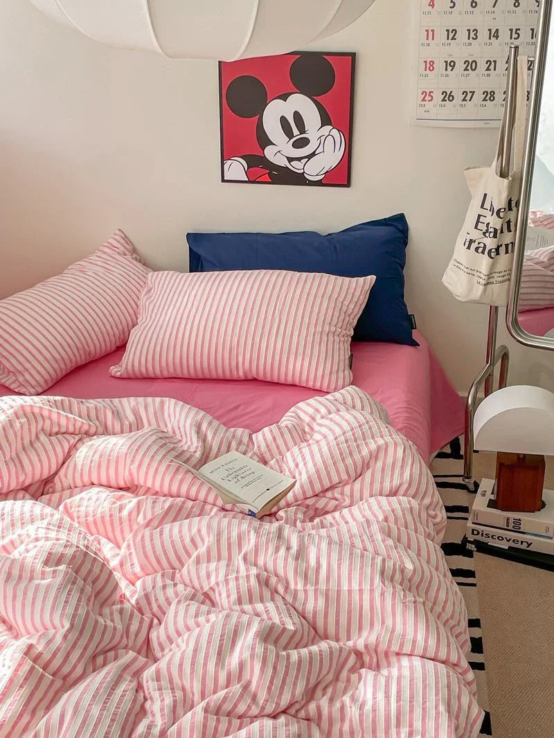 Soft Jacquard Bedding Set / Yellow Ever Lasting