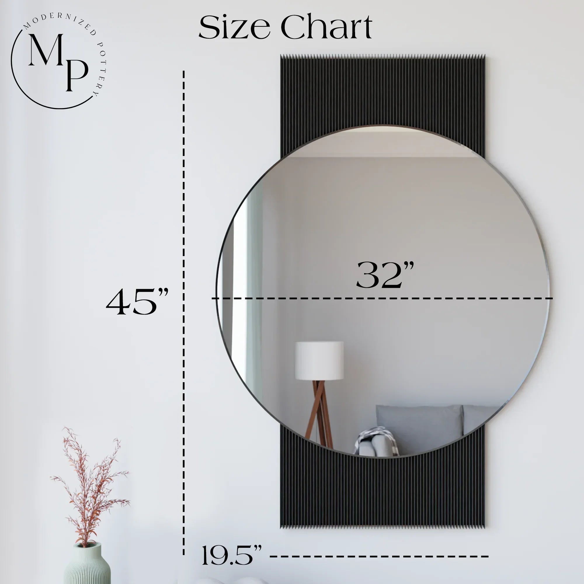 SOL Mirror Modernized Pottery