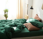 Solid Bedding Set / Forest Green Ever Lasting