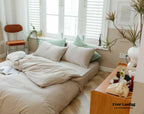 Solid Bedding Set / Pumpkin Orange Ever Lasting