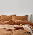 Solid Bedding Set / Pumpkin Orange Ever Lasting
