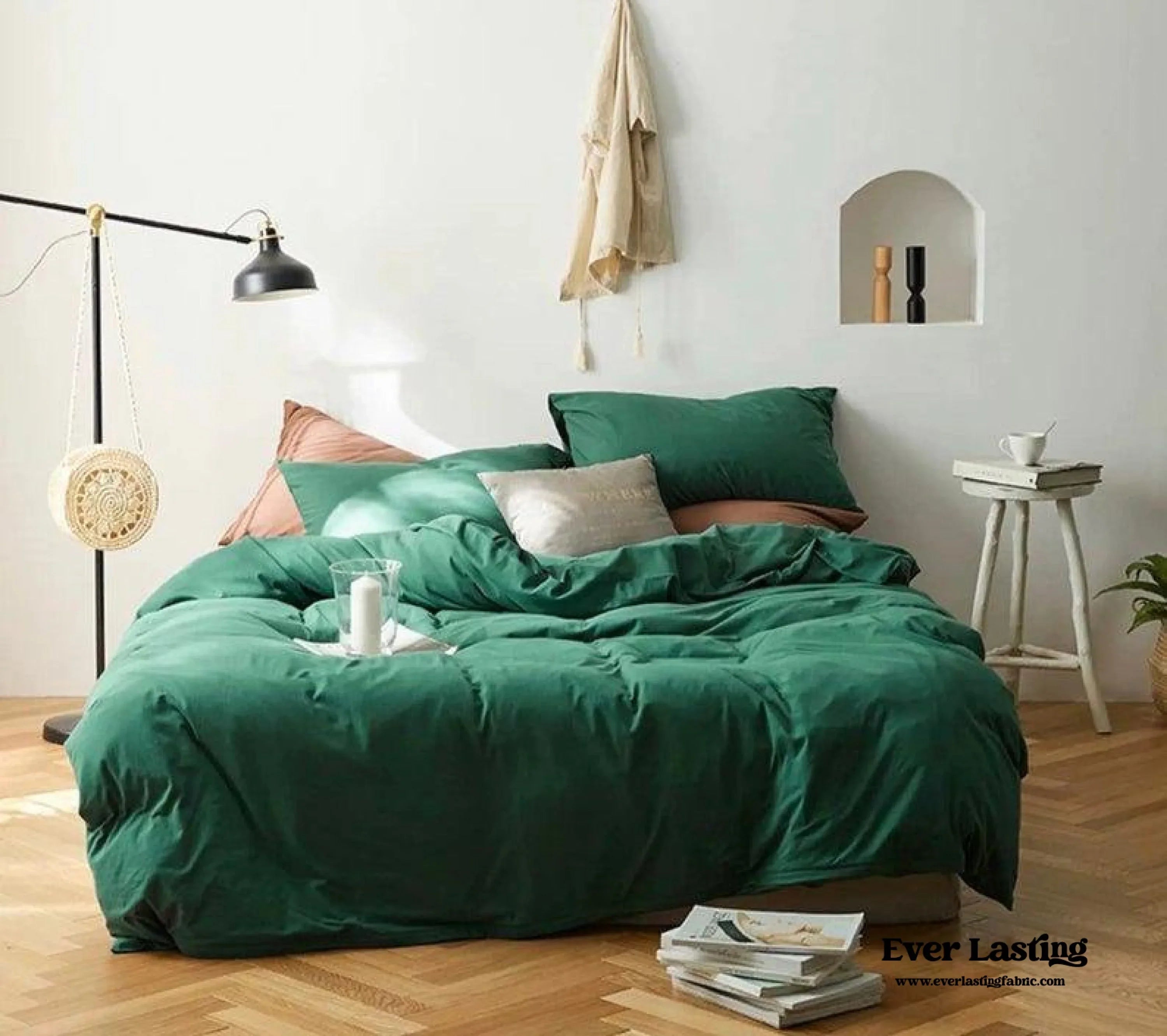 Solid Bedding Set / Pumpkin Orange Ever Lasting