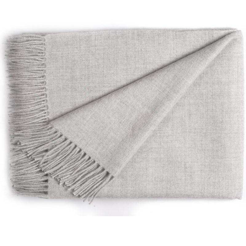 Solid Color Alpaca Throw