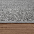 Solid Flatweave Rug Porto for Living Room - Anthracite RugYourHome