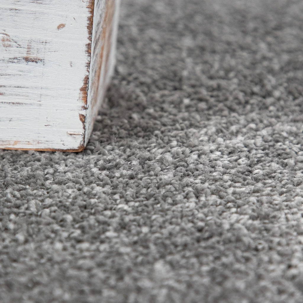 Solid Flatweave Rug Porto for Living Room - Anthracite RugYourHome