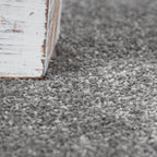 Solid Flatweave Rug Porto for Living Room - Anthracite RugYourHome