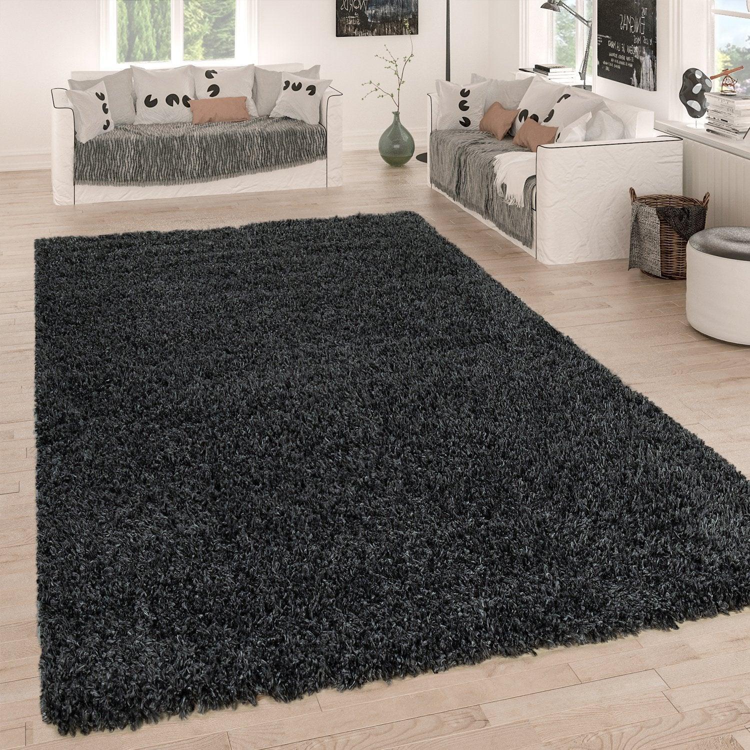 Solid Medium-Pile Rug Anthrazit Living Room Robust RugYourHome