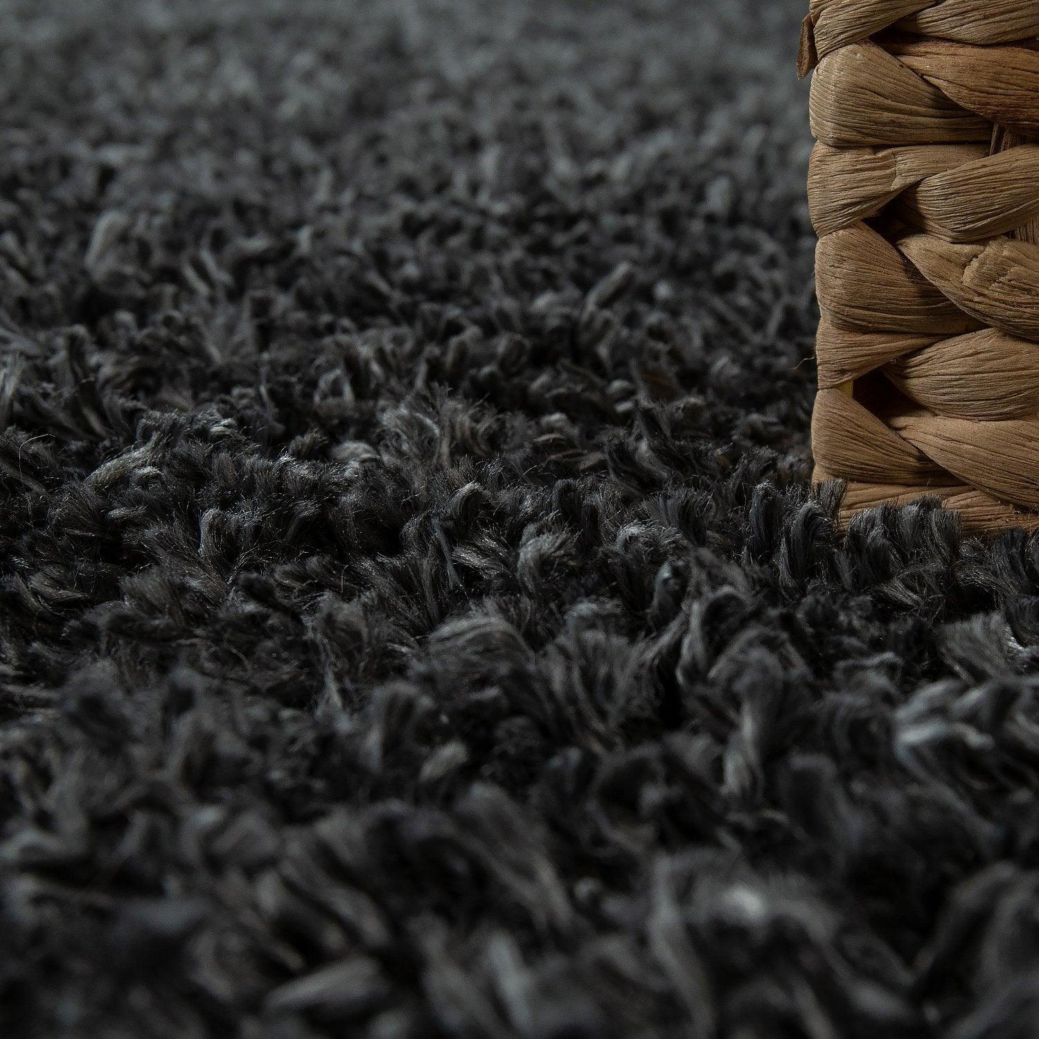 Solid Medium-Pile Rug Anthrazit Living Room Robust RugYourHome