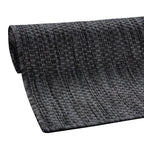 Solid Outdoor Rug for Patio or Balcony weatherproof in Mottled Anthracite RugYourHome