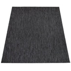 Solid Outdoor Rug for Patio or Balcony weatherproof in Mottled Anthracite RugYourHome