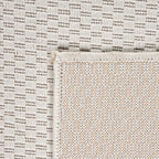 Solid Outdoor Rug for Patio or Balcony weatherproof in Mottled Cream RugYourHome