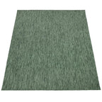Solid Outdoor Rug for Patio or Balcony weatherproof in Mottled Dark Green RugYourHome