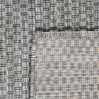 Solid Outdoor Rug for Patio or Balcony weatherproof in Mottled Grey RugYourHome