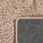 Solid Shag Rug Silky Soft & Fluffy In Beige RugYourHome