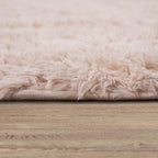 Solid Shag Rug Silky Soft & Fluffy In Cream RugYourHome