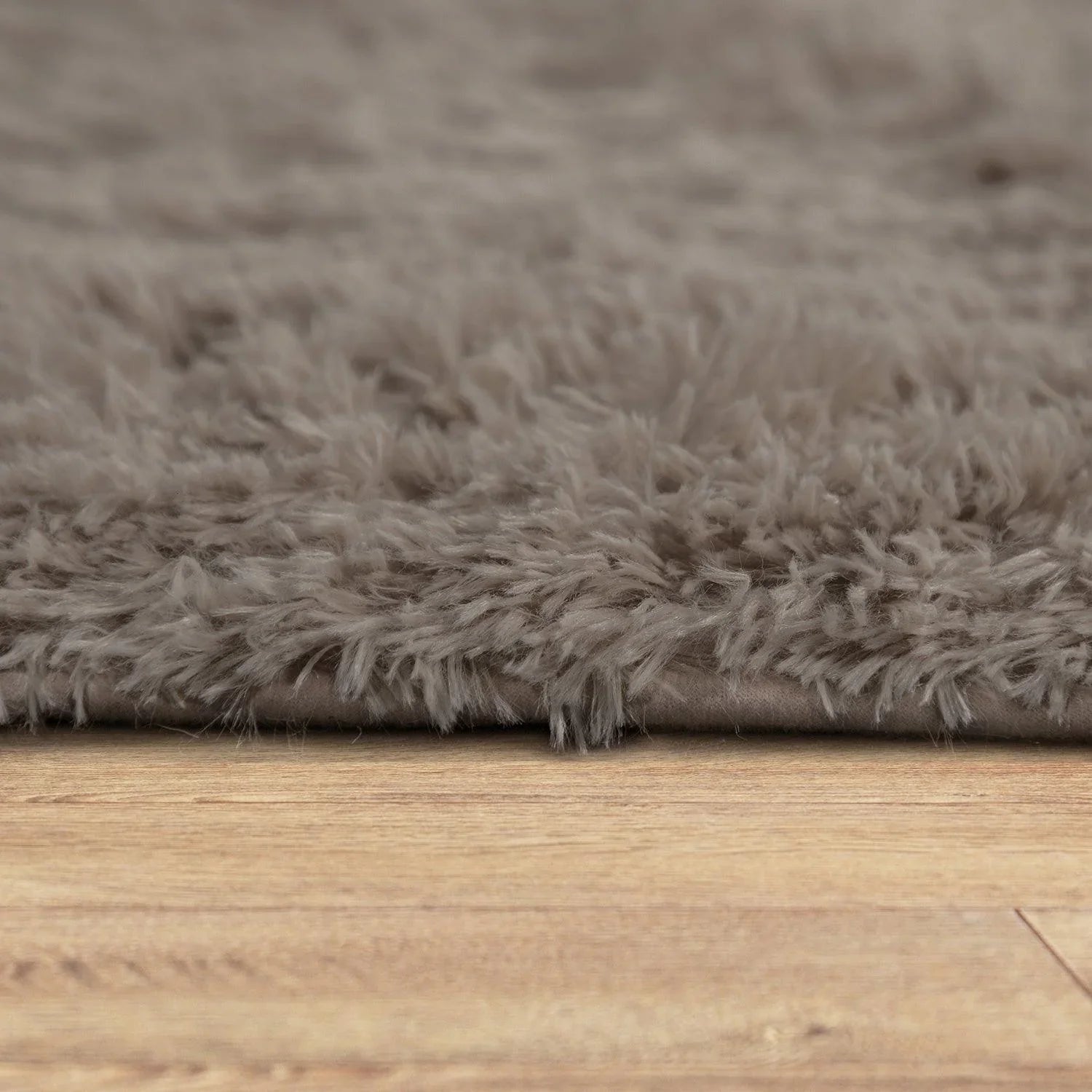 Solid Shag Rug Silky Soft & Fluffy In Light-Brown RugYourHome