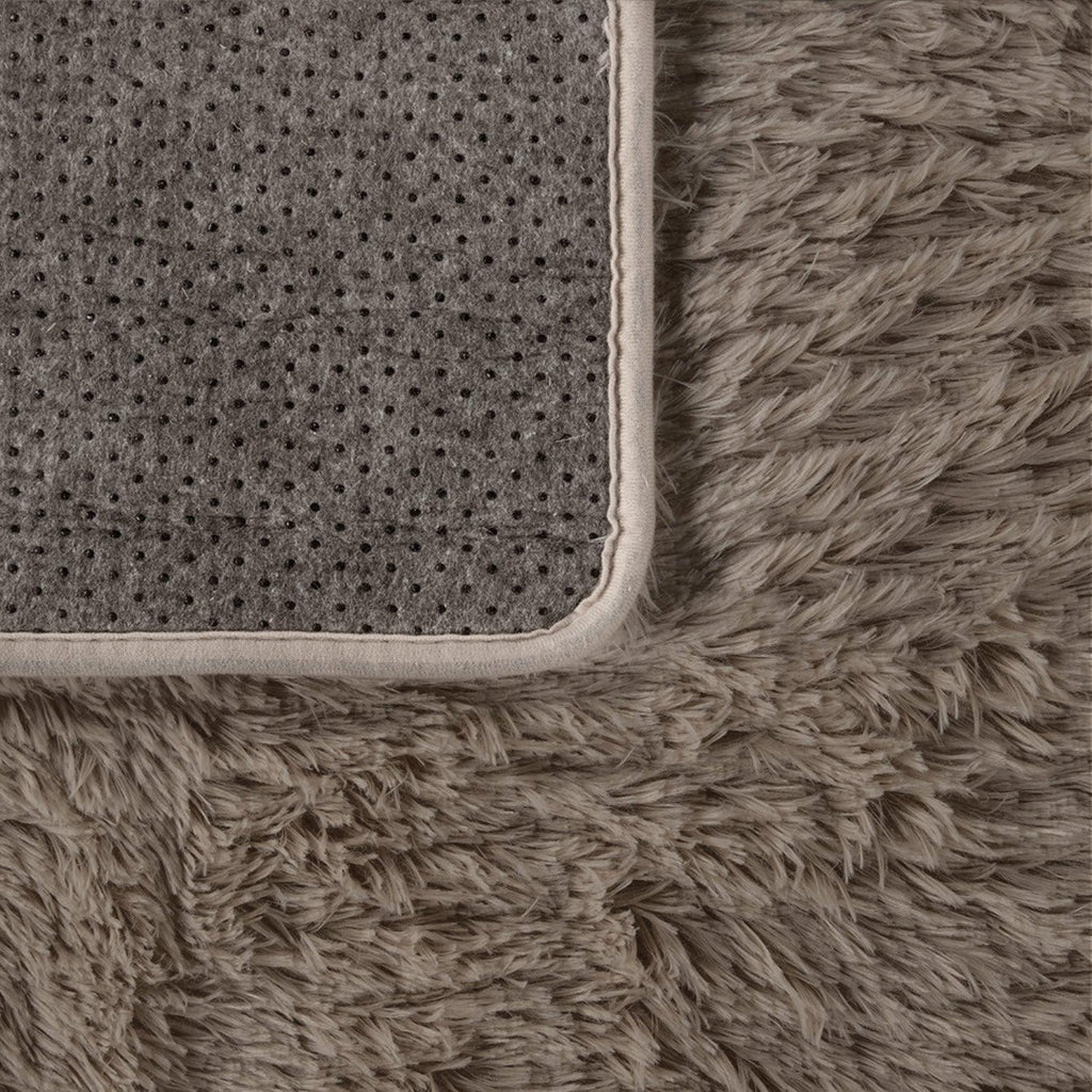 Solid Shag Rug Silky Soft & Fluffy In Light-Brown RugYourHome