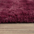 Solid Shag Rug Silky Soft & Fluffy In Purple RugYourHome