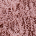 Solid Shag Rug Silky Soft & Fluffy In Rose RugYourHome