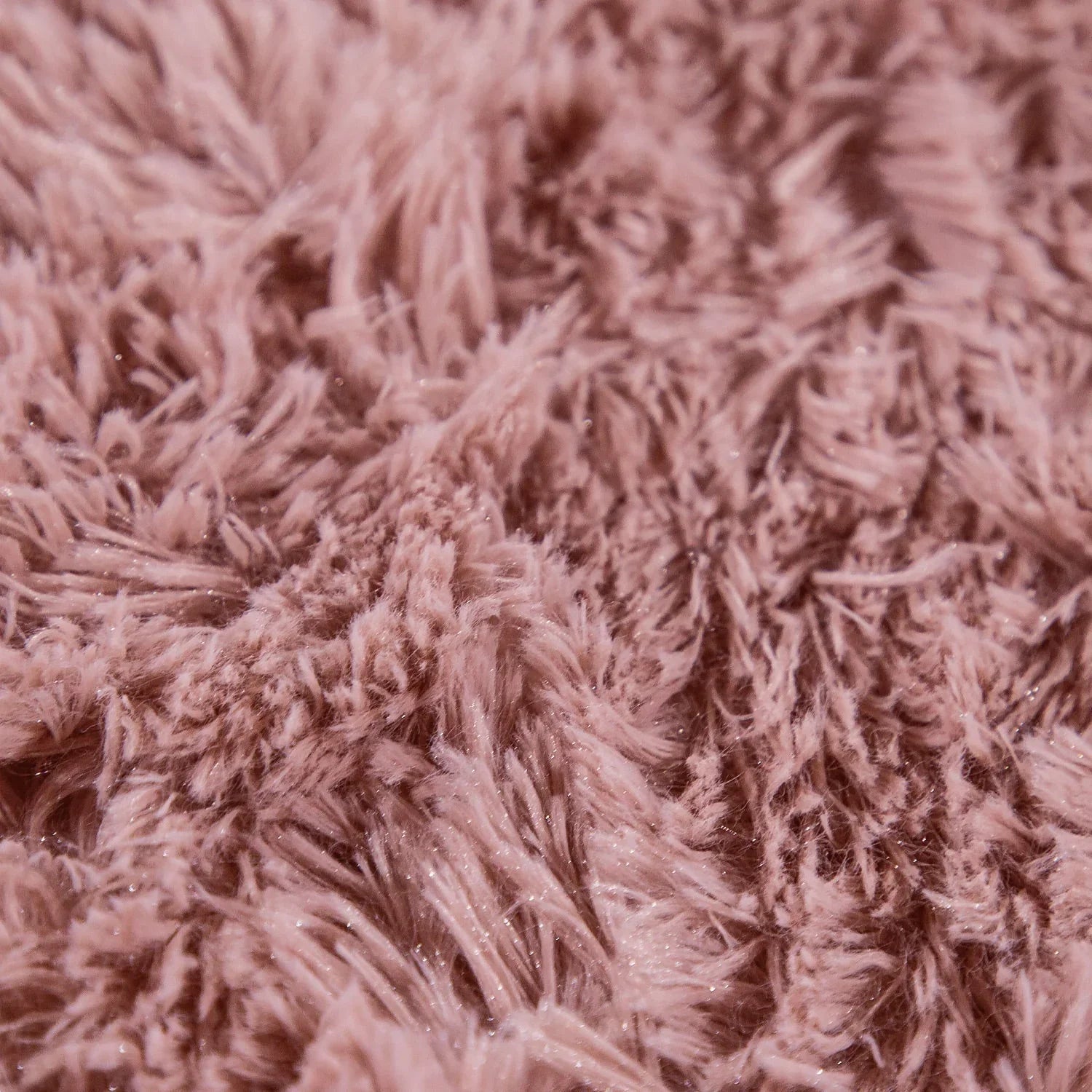 Solid Shag Rug Silky Soft & Fluffy In Rose RugYourHome