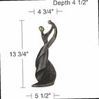 13.75" Bronze Mother & Child Sculpture - House of Avana