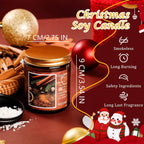 Soy Beeswax Christmas Candles with Holiday Scent, detail shot - House Of Avana