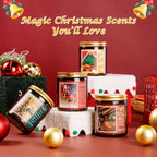Soy Beeswax Christmas Candles with Holiday Scent, side view - House Of Avana