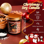 Soy Beeswax Christmas Candles with Holiday Scent, detail shot - House Of Avana