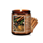 Soy Beeswax Christmas Candles with Holiday Scent, angled view - House Of Avana