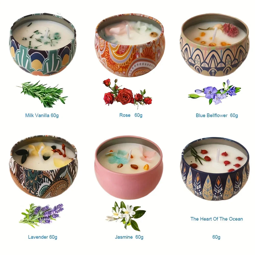 Soy Wax Candles in Portable Tin with Holiday Scents - House Of Avana