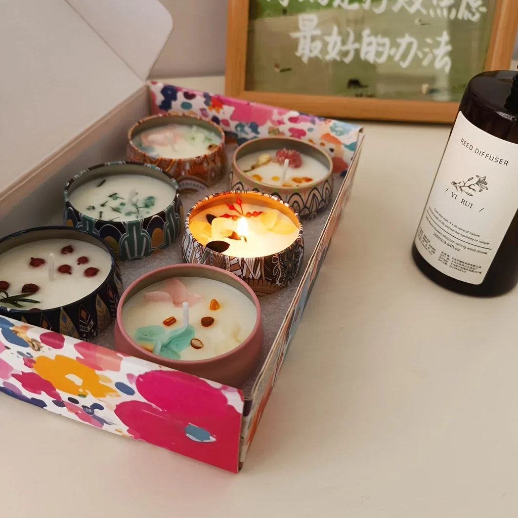Soy Wax Candles in Portable Tin with Holiday Scents - House Of Avana