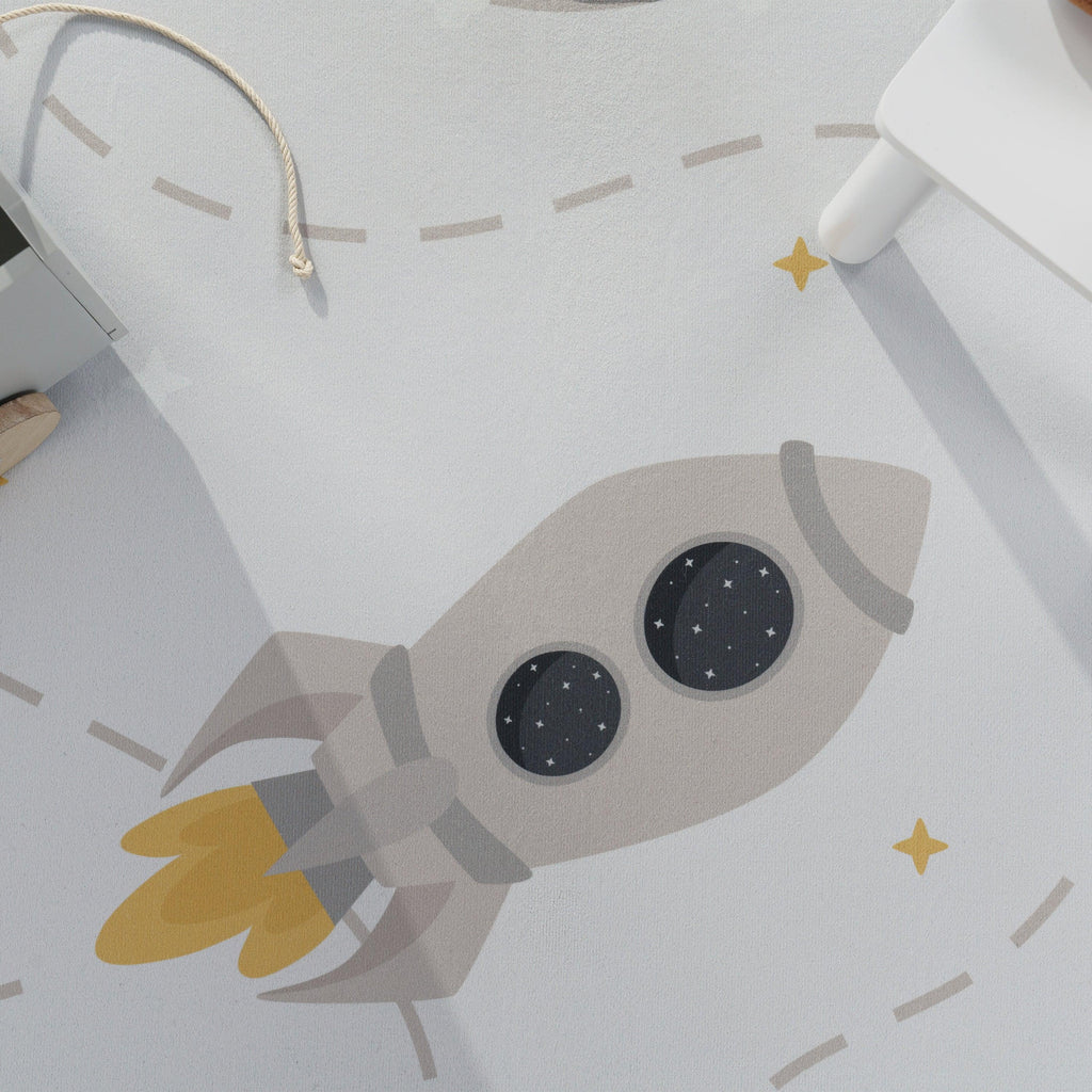 Play Rug Neil with Rockets Planets and Stars RugYourHome